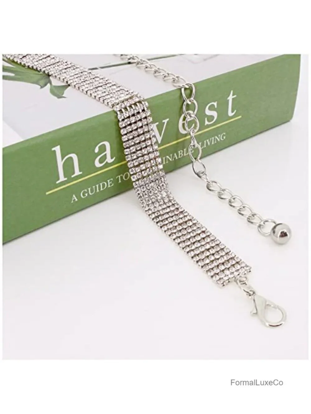 Rhinestone Chain Waist Belt for Wedding Formal Dress Sparkle Glitter
